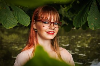 Naomi With Leaves